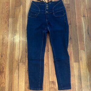 Women's High Rise Jeans Dark Blue